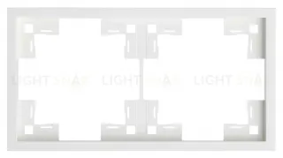 Рамка двойная Rikett Standart белый матовый 35820 MW 35820 MW