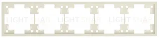 Рамка пятерная Rikett Standart кремовый матовый 35850 MC 35850 MC
