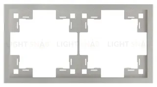 Рамка двойная Rikett Standart платина 35820 PL 35820 PL