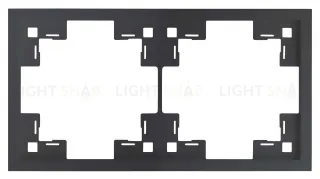 Рамка двойная Rikett Standart черный матовый 35820 MB 35820 MB