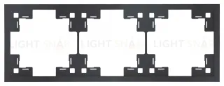 Рамка тройная Rikett Standart черный матовый 35830 MB 35830 MB