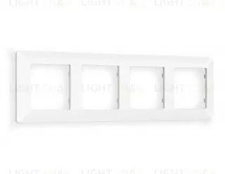 Рамка четверная Ambrella Volt Line белый матовый AF110124 AF110124