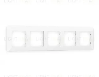 Рамка пятерная Ambrella Volt Line белый матовый AF110125 AF110125