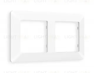 Рамка двойная Ambrella Volt Line белый матовый AF110122 AF110122