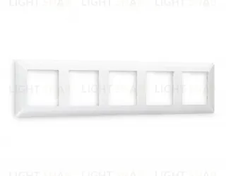 Рамка пятерная Ambrella Volt Line белый глянец AF110105 AF110105