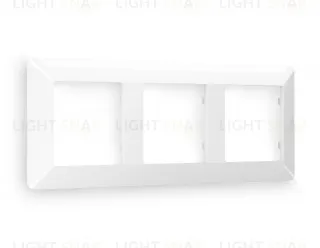 Рамка тройная Ambrella Volt Line белый глянец AF110103 AF110103