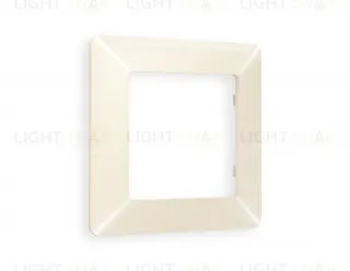 Рамка одинарная Ambrella Volt Line бежевый глянец AF110301 AF110301