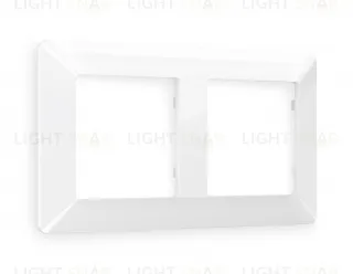 Рамка двойная Ambrella Volt Line белый глянец AF110102 AF110102