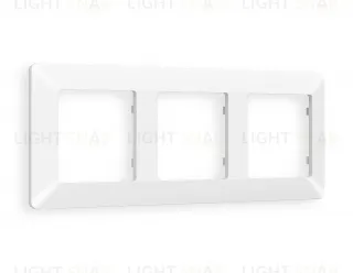 Рамка тройная Ambrella Volt Line белый матовый AF110123 AF110123