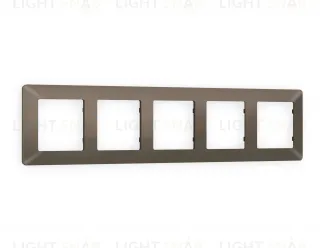 Рамка пятерная Ambrella Volt Line темная бронза матовый AF110635 AF110635