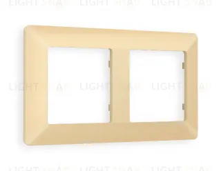 Рамка двойная Ambrella Volt Line шампань AF110602 AF110602