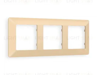 Рамка тройная Ambrella Volt Line шампань AF110603 AF110603