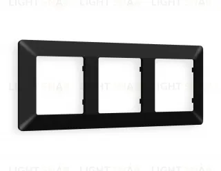 Рамка тройная Ambrella Volt Line черный матовый AF110703 AF110703