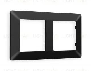 Рамка двойная Ambrella Volt Line черный матовый AF110702 AF110702