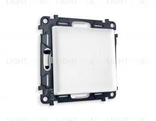 Выключатель одноклавишный перекрестный (из 3-х мест) Ambrella Volt Alfa 10A/250В белый матовый VM112+AP1210 VM112 + AP1210