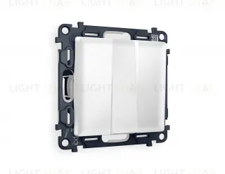 Выключатель трехклавишный Ambrella Volt Alfa 10A/250В белый матовый VM133+AP1250 VM133 + AP1250