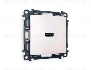 Розетка одинарная HDMI 2.0 40V/0,5A 5-18 Гбит/с Ambrella Volt Alfa, жемчуг VM222+AP2140 VM222 + AP2140