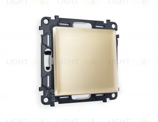 Выключатель одноклавишный Ambrella Volt Alfa 10A/250В шампань VM101+AP6010 VM101 + AP6010