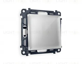 Выключатель одноклавишный перекрестный (из 3-х мест) Ambrella Volt Alfa 10A/250В серебро глянец VM112+AP4010 VM112 + AP4010