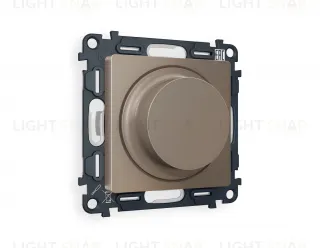 Светорегулятор поворотно-нажимной 5-300Вт Led, 25-600Вт лампы накал., Ambrella Volt Alfa темная бронза матовый VM136+AP6355 VM136 + AP6355