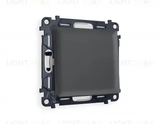 Выключатель одноклавишный Ambrella Volt Alfa 10A/250В графит VM101+AP9010 VM101 + AP9010