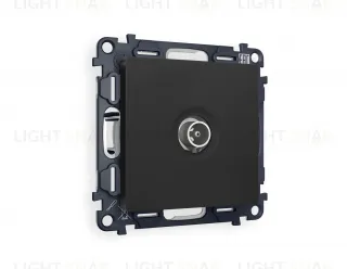 Розетка TV оконечная Ambrella Volt Alfa черный матовый VM202+AP8130 VM202 + AP8130