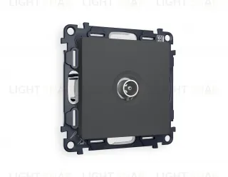 Розетка TV оконечная Ambrella Volt Alfa графит VM202+AP9130 VM202 + AP9130