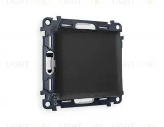 Выключатель одноклавишный Ambrella Volt Alfa 10A/250В черный матовый VM101+AP8010 VM101 + AP8010