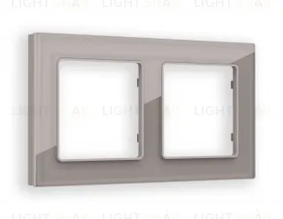 Рамка двойная Ambrella Volt Platos сталь стекло ограник AF330502 AF330502