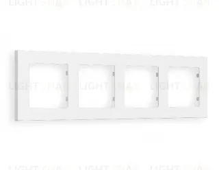 Рамка четверная Ambrella Volt Techno белый матовый AF220124 AF220124