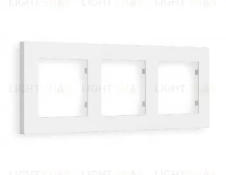 Рамка тройная Ambrella Volt Techno белый матовый AF220123 AF220123