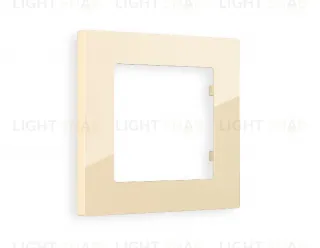Рамка одинарная Ambrella Volt Techno бежевый глянец AF220301 AF220301