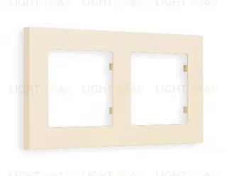 Рамка двойная Ambrella Volt Techno бежевый матовый AF220332 AF220332