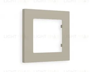 Рамка одинарная Ambrella Volt Techno серо-бежевый матовый AF220361 AF220361