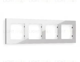 Рамка четверная Ambrella Volt Techno серебро глянец AF220404 AF220404