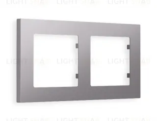 Рамка двойная Ambrella Volt Techno сталь матовый AF220502 AF220502