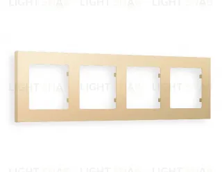 Рамка четверная Ambrella Volt Techno шампань AF220604 AF220604