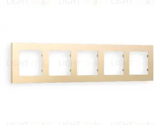 Рамка пятерная Ambrella Volt Techno шампань AF220605 AF220605