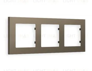 Рамка тройная Ambrella Volt Techno темная бронза матовый AF220633 AF220633