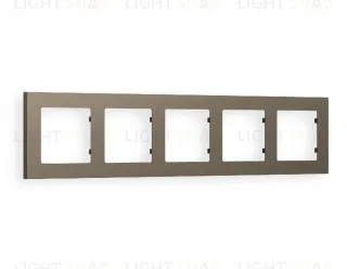 Рамка пятерная Ambrella Volt Techno темная бронза матовый AF220635 AF220635