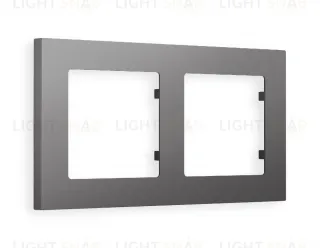 Рамка двойная Ambrella Volt Techno антрацит серый AF220652 AF220652