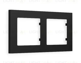 Рамка двойная Ambrella Volt Techno черный матовый AF220702 AF220702