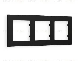 Рамка тройная Ambrella Volt Techno черный матовый AF220703 AF220703
