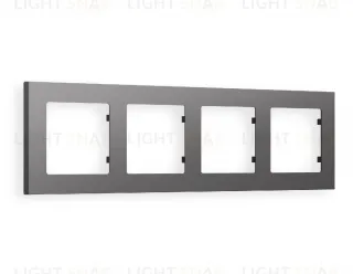 Рамка четверная Ambrella Volt Techno антрацит серый AF220654 AF220654