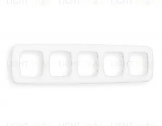 Рамка пятерная Ambrella Volt Ecta белый матовый OF140125 OF140125