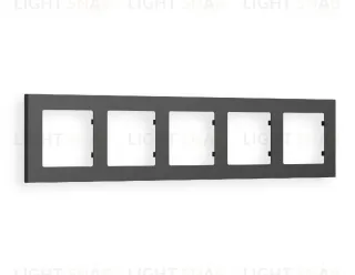 Рамка пятерная Ambrella Volt Techno графит AF220805 AF220805