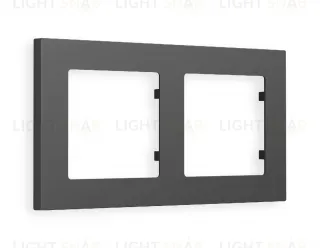 Рамка двойная Ambrella Volt Techno графит AF220802 AF220802