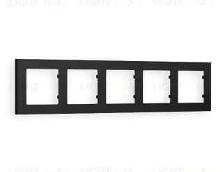 Рамка пятерная Ambrella Volt Techno черный матовый AF220705 AF220705