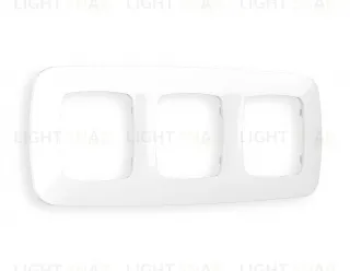 Рамка тройная Ambrella Volt Ecta белый глянец OF140103 OF140103