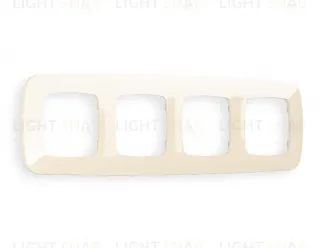 Рамка четверная Ambrella Volt Ecta бежевый глянец OF140304 OF140304